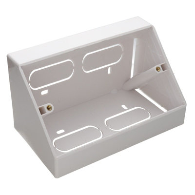 kenable Double Gang Desk Mount Angled Back Box for 146mm x 85mm ...