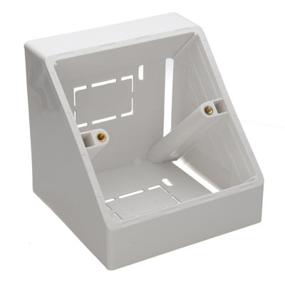 kenable Double Gang Desk Mount Angled Back Box for 85mm x 85mm ...