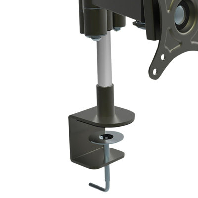 kenable Dual Monitor Desktop Mount Twin Tilt Pivot for Two Screens Office Desk upto 26 inch