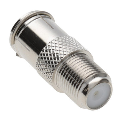 kenable F Type Connector Socket to RF Coax Aerial Female Adapter With Ridge