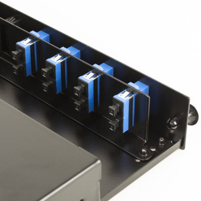 kenable Fibre Optic Patch Panel 12 port with 4 x SC Duplex SM Modules ...