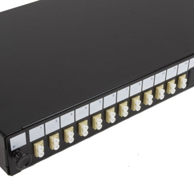 kenable Fibre Optic Patch Panel 24 port with 12 x LC Duplex MM Modules ...