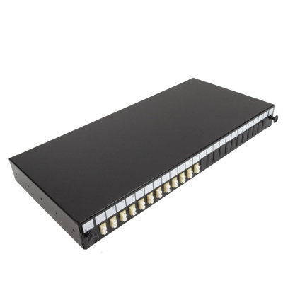 kenable Fibre Optic Patch Panel 24 port with 12 x LC Duplex MM Modules ...