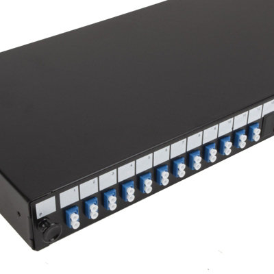 kenable Fibre Optic Patch Panel 24 port with 12 x LC Duplex SM Modules ...