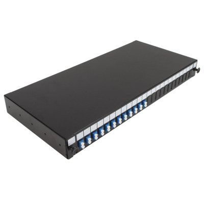 kenable Fibre Optic Patch Panel 24 port with 12 x LC Duplex SM Modules ...