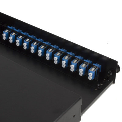 kenable Fibre Optic Patch Panel 24 port with 12 x LC Duplex SM Modules ...