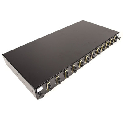 kenable Fibre Optic Patch Panel 24 port with 12 x SC Duplex MM Modules ...