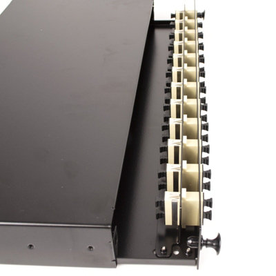 kenable Fibre Optic Patch Panel 24 port with 12 x SC Duplex MM Modules ...