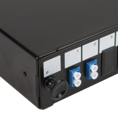 kenable Fibre Optic Patch Panel 24 port with 2 x LC Duplex SM Modules ...