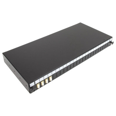kenable Fibre Optic Patch Panel 24 port with 4 x LC Duplex MM Modules ...