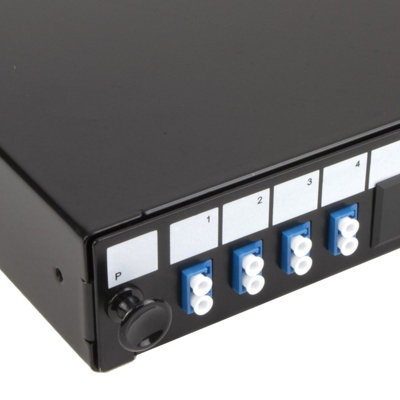 kenable Fibre Optic Patch Panel 24 port with 4 x LC Duplex SM Modules ...