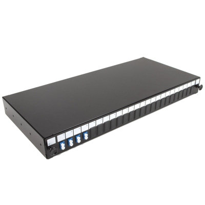 kenable Fibre Optic Patch Panel 24 port with 4 x LC Duplex SM Modules ...