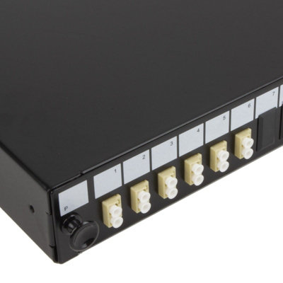 kenable Fibre Optic Patch Panel 24 port with 6 x LC Duplex MM Modules ...