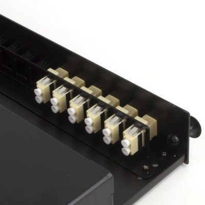 kenable Fibre Optic Patch Panel 24 port with 6 x LC Duplex MM Modules ...