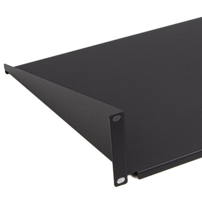 kenable Fixed Cantilever Shelf 2U 350mm Deep Black 19 inch Data Cabinet ...