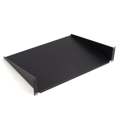 kenable Fixed Cantilever Shelf 2U 350mm Deep Black 19 inch Data Cabinet ...