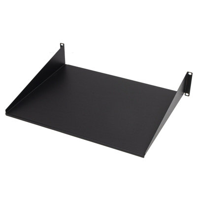 kenable Fixed Cantilever Shelf 2U 350mm Deep Black 19 inch Data Cabinet ...
