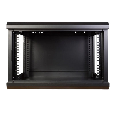 kenable FLAT PACK Wall Mounted Data Cabinet for 19 inch Rack 6U 550mm Black