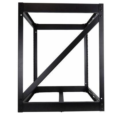 kenable Flat Packed 12U Open Data Cabinet Desktop Floor Mount 19 inch ...