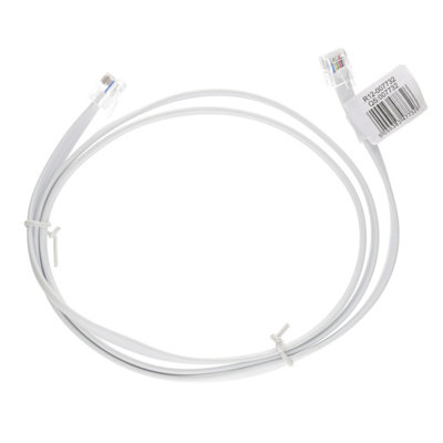 kenable FLAT RJ12 6P6C to RJ12 6P6C Cable Plug to Plug (RJ11 with 6 ...