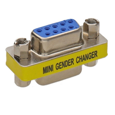 kenable Gender Changer 9 pin Female to Female Serial Coupler RS232 Adapter