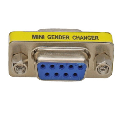 kenable Gender Changer 9 pin Female to Female Serial Coupler RS232 Adapter