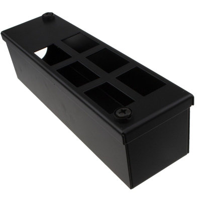 kenable GOP POD Metal Box with Vertical Cut-Outs for 6 x 6C Outlets and ...