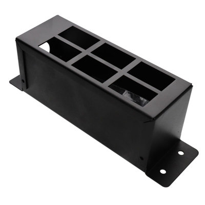 kenable GOP POD Metal Box with Vertical Cut-Outs for 6 x 6C Outlets and ...