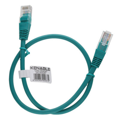 kenable Green Network Ethernet RJ45 Cat5E-CCA UTP PATCH 26AWG Cable ...