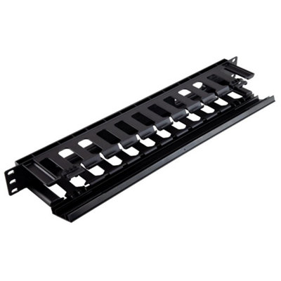 kenable Horizontal 1U Finger Duct for Cabinet Cable Management Rack ...