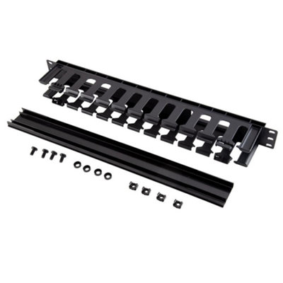 kenable Horizontal 1U Finger Duct for Cabinet Cable Management Rack ...