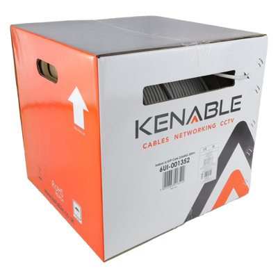 kenable Indoor CAT6 UTP 23AWG COPPER Ethernet PVC Network Cable Reel ...