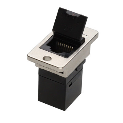 kenable Keystone Cat5e Un-Shielded Pass Through RJ45 Panel Mount ...