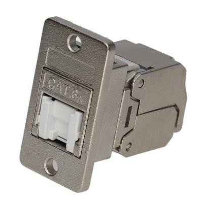 kenable Keystone Cat6A Shielded FTP Tool-less LAN Keystone Socket Panel ...