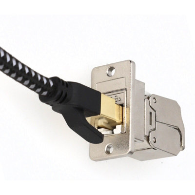 kenable Keystone Cat6A Shielded FTP Tool-less LAN Keystone Socket Panel ...