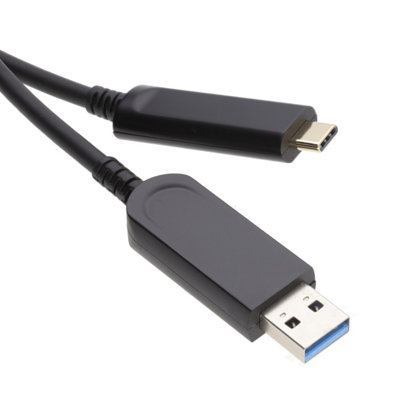 kenable Long USB 3.1 Type A Male to USB-C Male Active Optical Cable ...