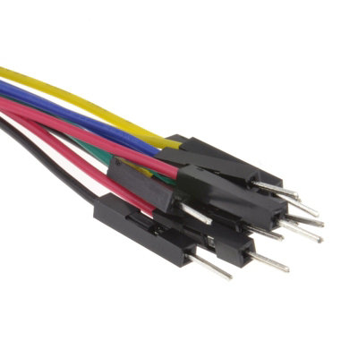kenable Male to Female Colour Coded Jumper Extension Cables 15cm (10 Pack)