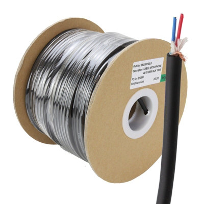 kenable Microphone Cable 2 Core Copper Screened Flexible Lead Bare ...