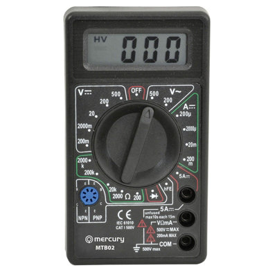 kenable MTB02 Digital Multimeter Tester with Leads 19 Testing Ranges ...