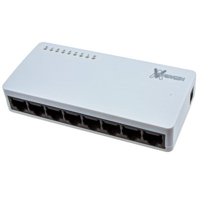 kenable Newlink Network 10 100 Desktop Switch (Hub) 8 Port with UK PSU