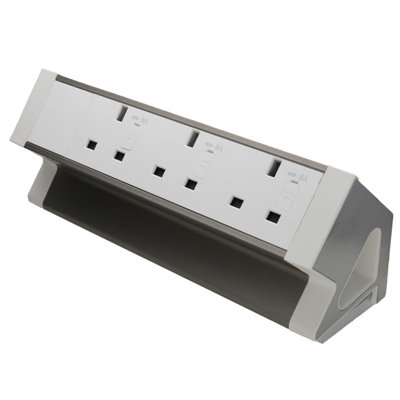 kenable Office Desk Table Mountable PDU 3 x UK Mains Socket Outlets ...