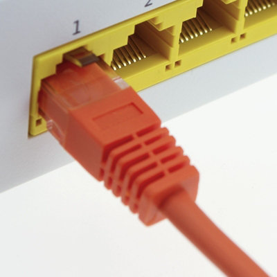 kenable Orange Network Ethernet RJ45 Cat-5E UTP PATCH LAN COPPER Cable ...