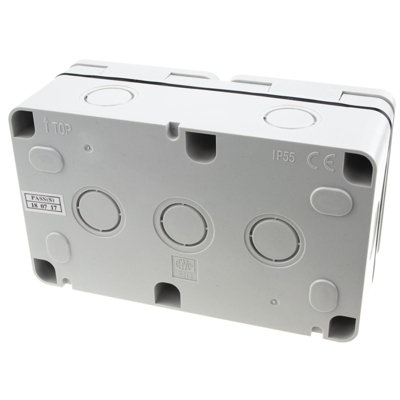 kenable Outdoor IP55 Weatherproof UK Power Supply Socket Outlet 2 Gang ...
