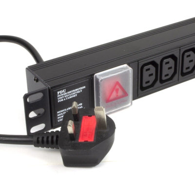 KENABLE PDU C13 SOCKETS 12 WAY WITH UK PLUG POWER DISTRIBUTION UNIT ...