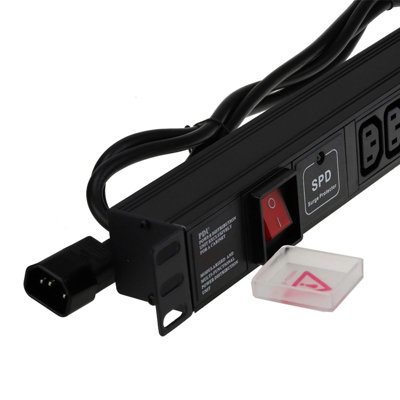 kenable PDU C13 Sockets 8 Way with C14 IEC Plug Power Distribution Unit ...