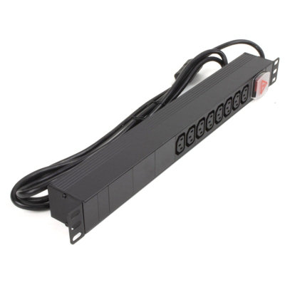 kenable PDU C13 Sockets 8 Way with C14 IEC Power Distribution Unit ...