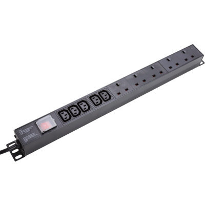 kenable PDU COMBO 5x UK Sockets 5x C13 IEC 13A Plug Vertical Power ...
