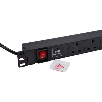 kenable PDU UK Sockets 6 Way to UK Plug Power Distribution Unit ...