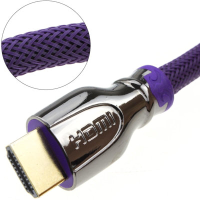 kenable PRO Braided HDMI 2.0a 4k2K Ultra UHD TV Cable Metal Ends 1.8m