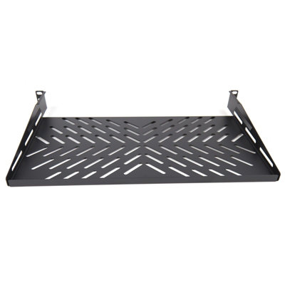 kenable Pro Vented Cantilever Shelf 1U 300mm Deep Black for 19 inch ...
